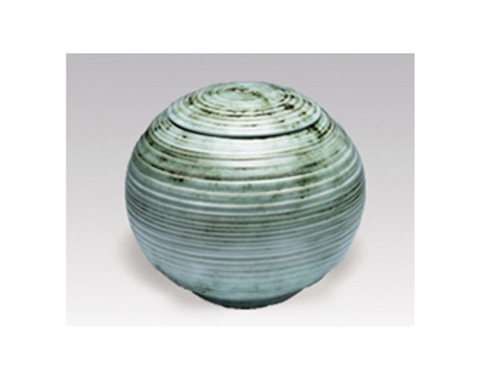 Green Sfera Porcelain Keepsake Cremation Urn