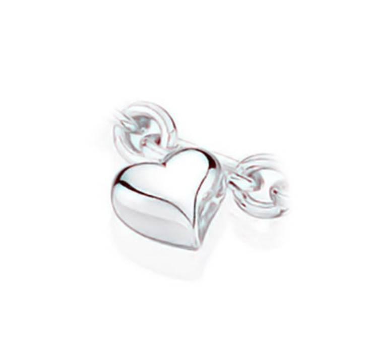 Heart Charm Sterling Silver Cremation Jewelry