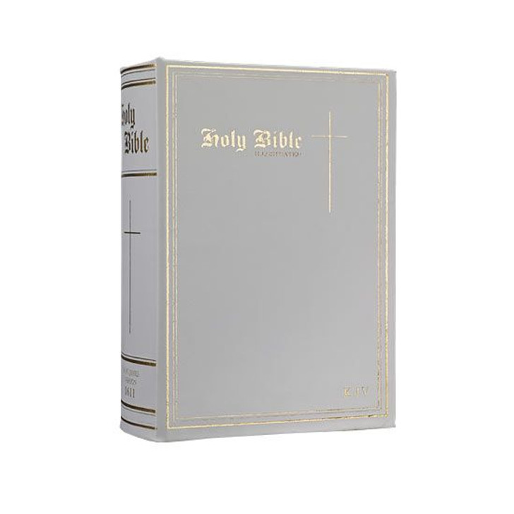 Holy Bible White Book Safe Cremation Urn