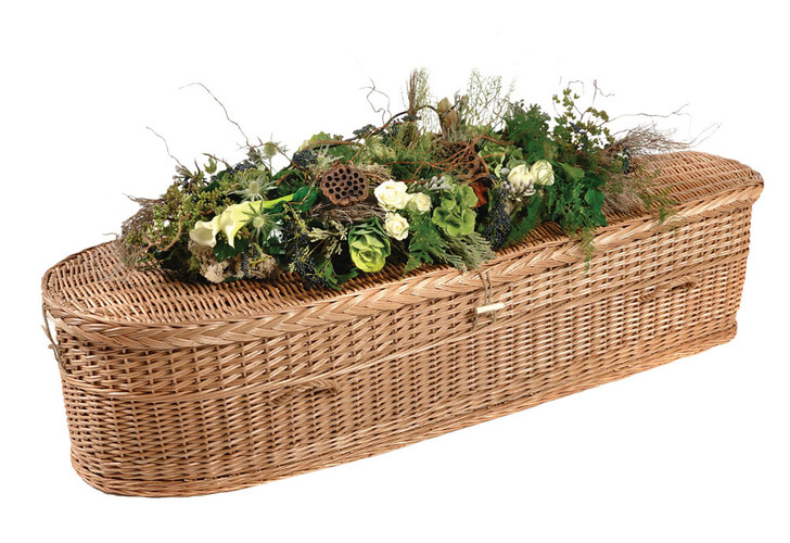Infant Child Eco Friendly Willow Biodegradable Casket - 48 Inches