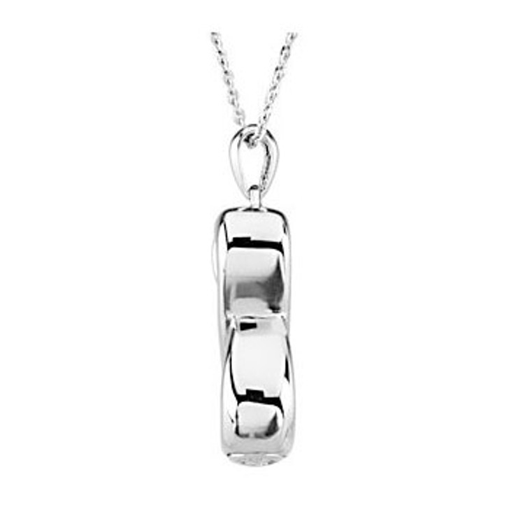 Infinite Love Sterling Silver Cremation Jewelry Necklace