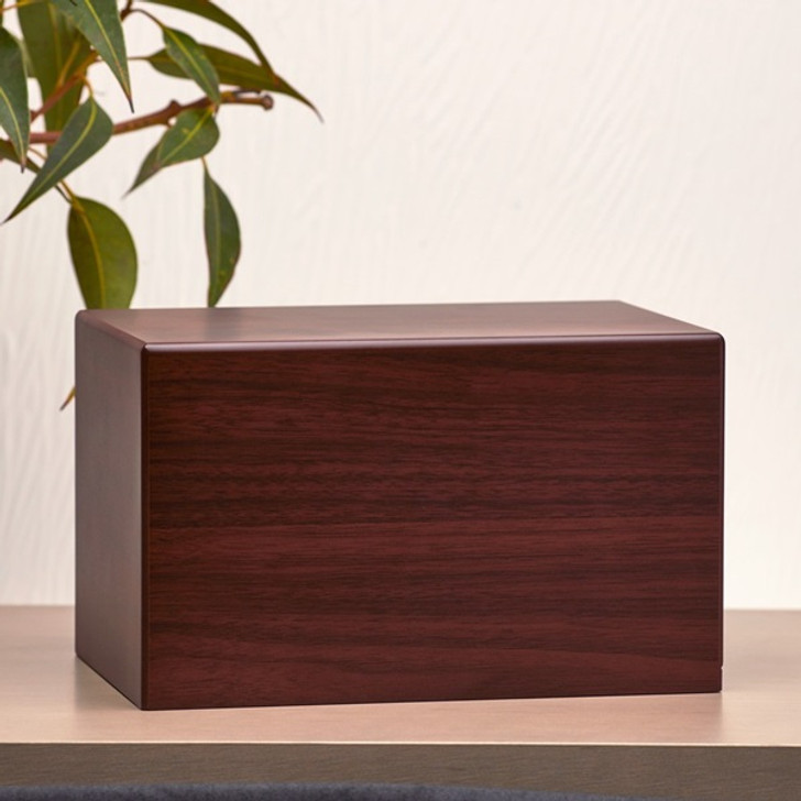 Keepsake Cherry Finish MDF Wood Pet Cremation Urn