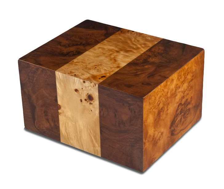 Labarde Maple with Walnut Wood Cremation Urn