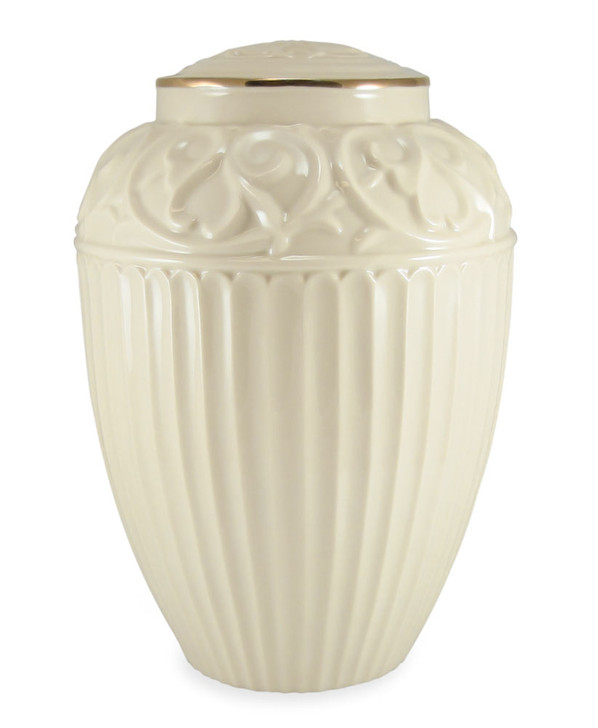 Lenox Fine Porcelain Cremation Urn with 24k Gold Trim