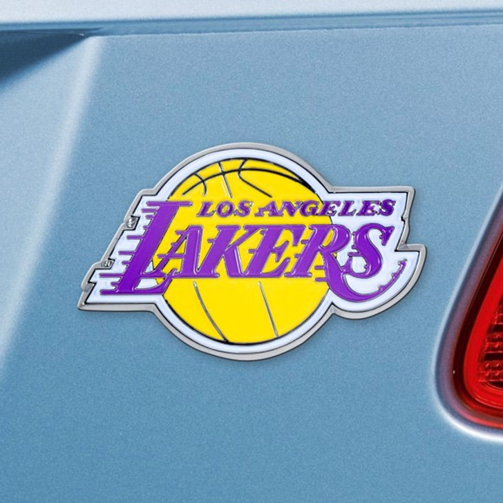 Los Angeles Lakers Aluminum Embossed Basketball Logo Emblem
