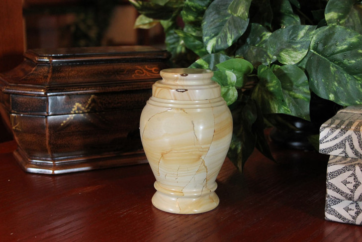 Love Teak Keepsake Cremation Urn