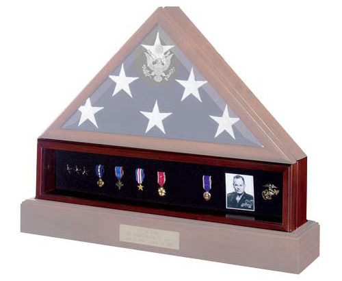 Medal Display Case in Walnut
