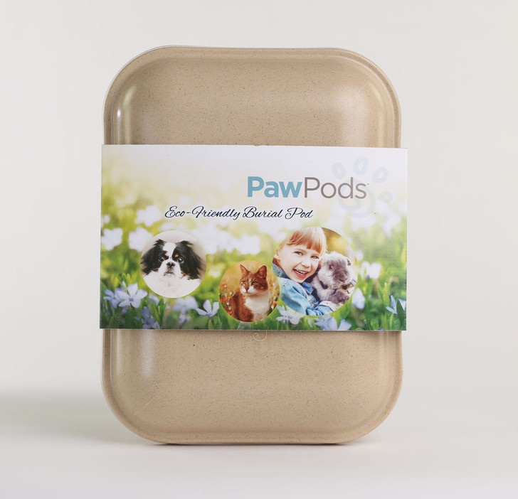 Medium Paw Pod Biodegradable Pet Burial Container Casket