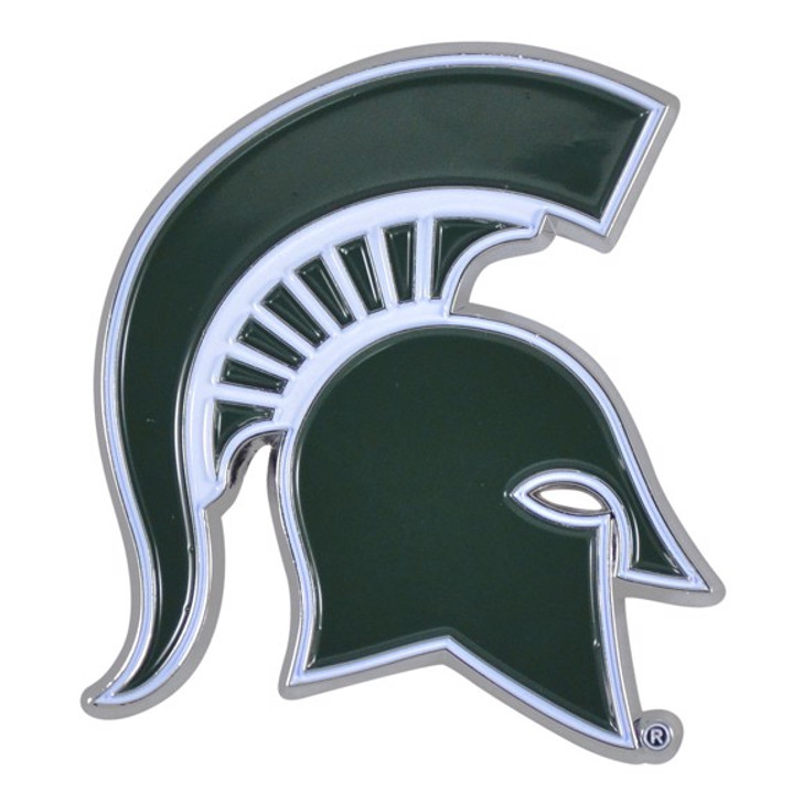 Michigan State Aluminum Embossed NCAA College Logo Emblem
