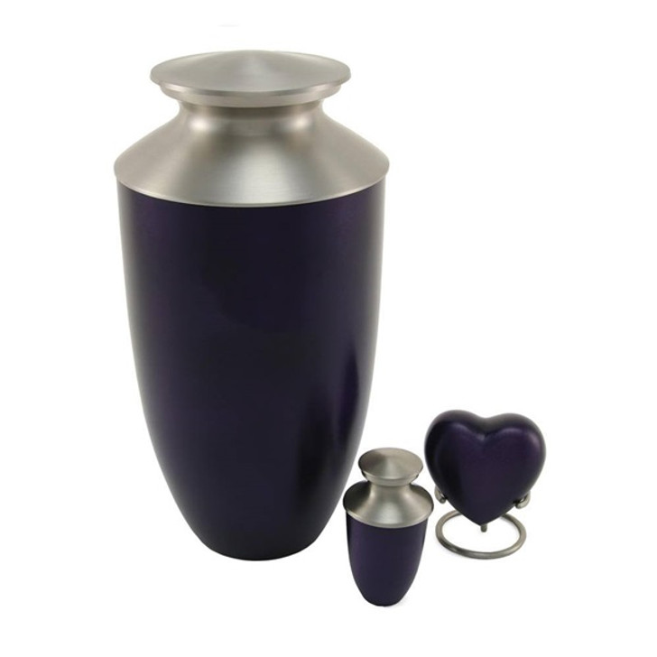 Monterey Purple Brass Cremation Urn