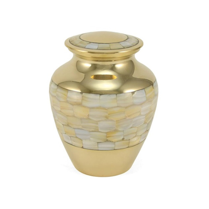 Mother of Pearl Elite Small Cremation Urn