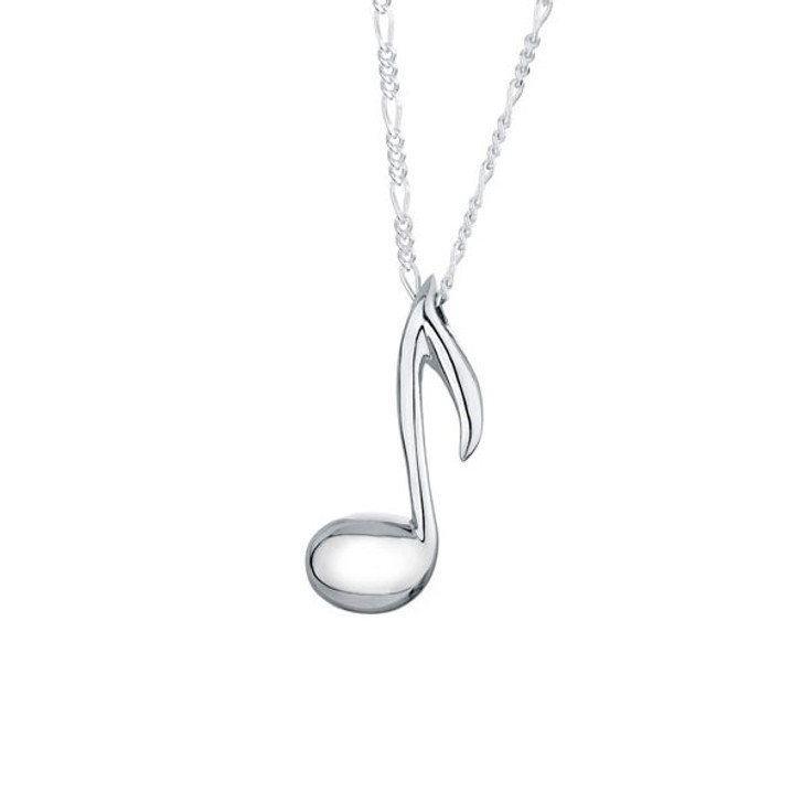 Large selection of customizable sterling silver music note urn pendants by  EvrMemories.