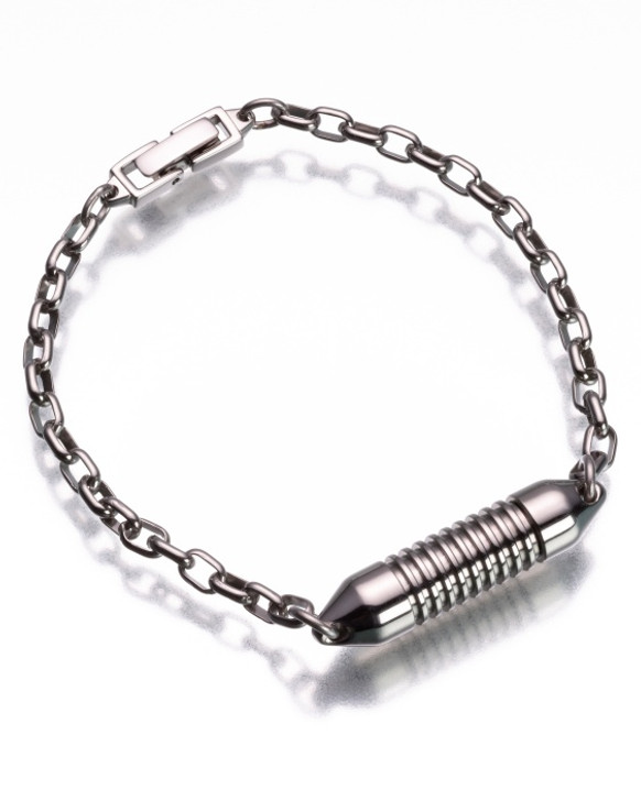 Narrow Band Titanium Bracelet  Cremation Jewelry