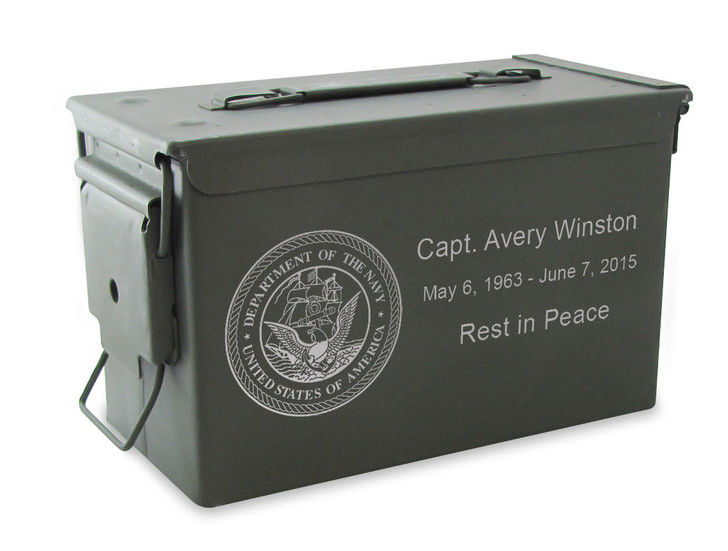 Navy M2A1 Ammo Can Cremation Urn