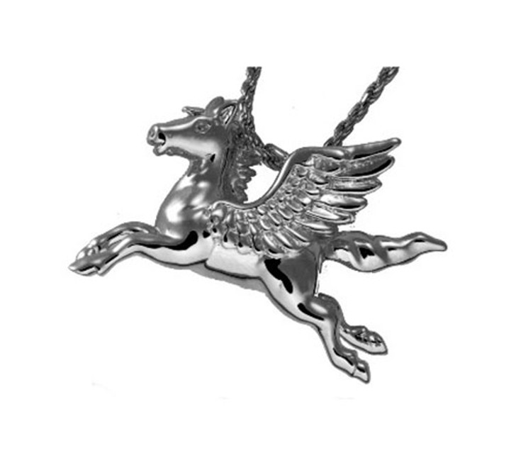 Pegasus Cremation Jewelry in Sterling Silver