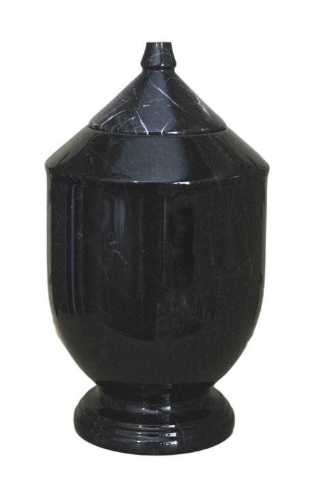 Petra Ebony Marble Pet Cremation Urn