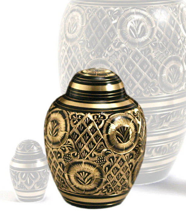 Radiance Brass Extra Small Cremation Urn