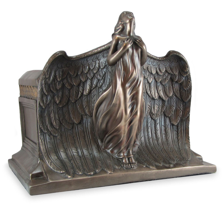 Rising Angel Cold Cast Bronze Finish Cremation Urn