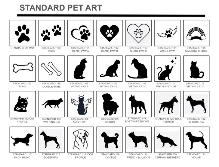 Medium 7-10 inch Pet Memorial River Rock  Gravestone Marker