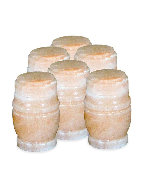 Athena Rock Salt Keepsake Biodegradable Cremation Urn - Set of 6