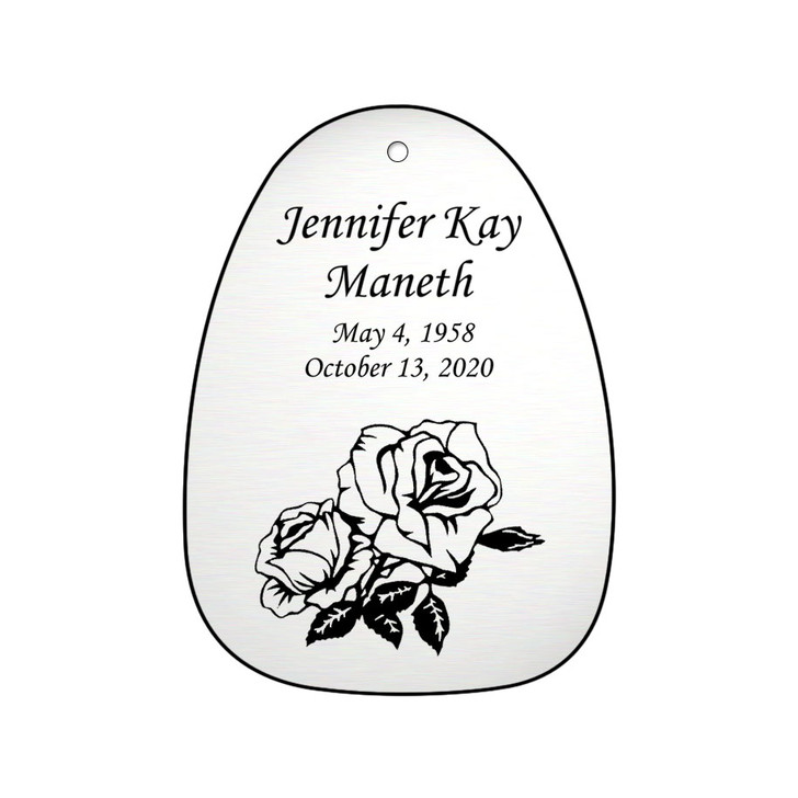 Roses Memorial Wind Chime Cremation Urn with Engraving