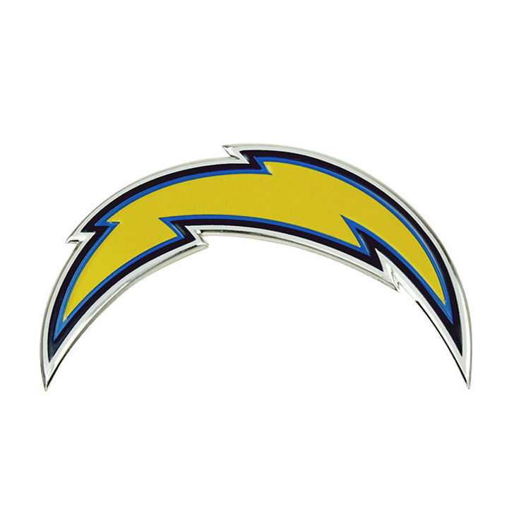 San Diego Chargers Aluminum Embossed Football Logo Emblem