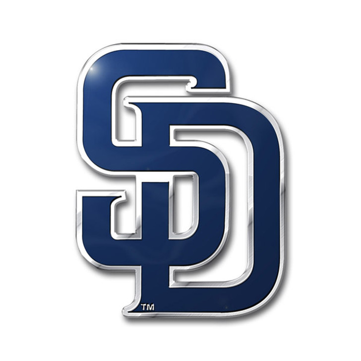 San Diego Padres Aluminum Embossed Baseball Logo Emblem