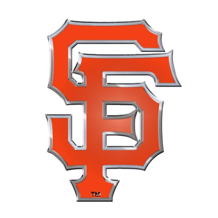 San Francisco Giants Aluminum Embossed Baseball Logo Emblem