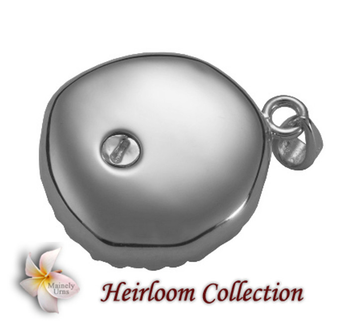 Sand Dollar Cremation Jewelry in Sterling Silver