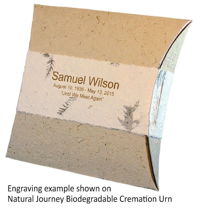 Seafoam White Journey Water Biodegradable Cremation Urn - 2 Sizes