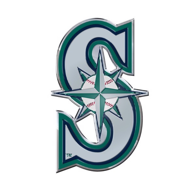 Seattle Mariners Aluminum Embossed Baseball Logo Emblem