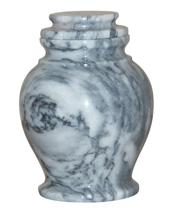 Serenity Gray Marble Keepsake Cremation Urn
