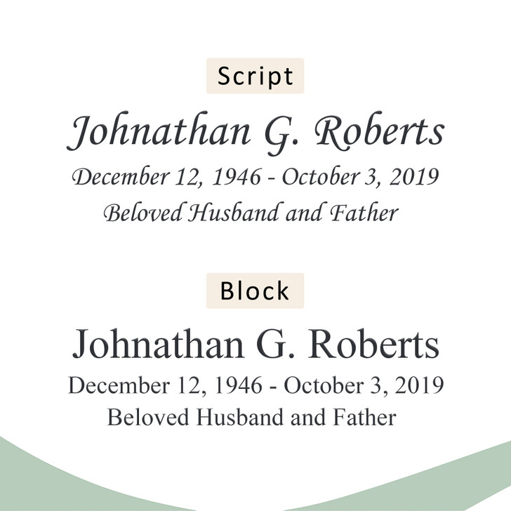 Bronze Overlap Top Niche Cremation Urn