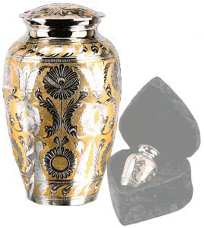 gold cremation urn