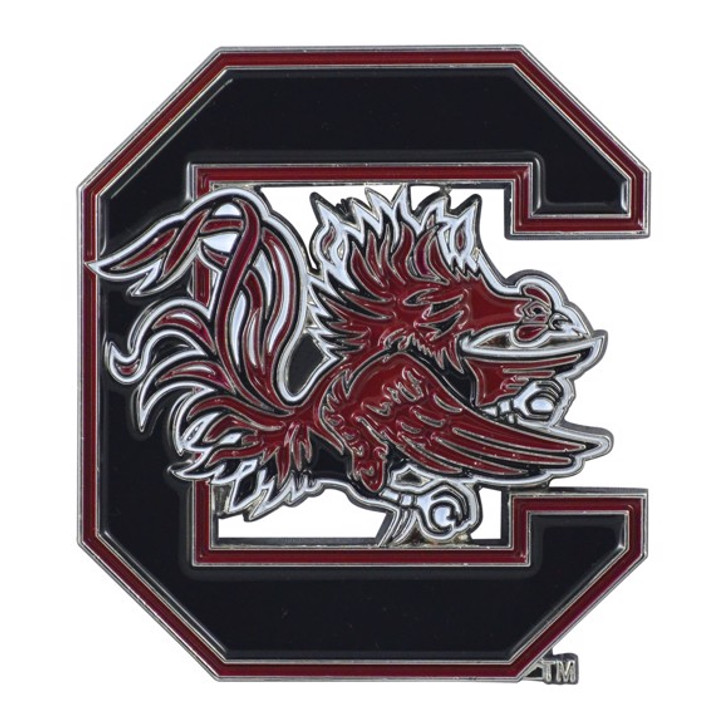 South Carolina Aluminum Embossed NCAA College Logo Emblem