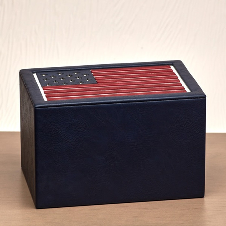 Star Spangled Banner MDF Wood Cremation Urn