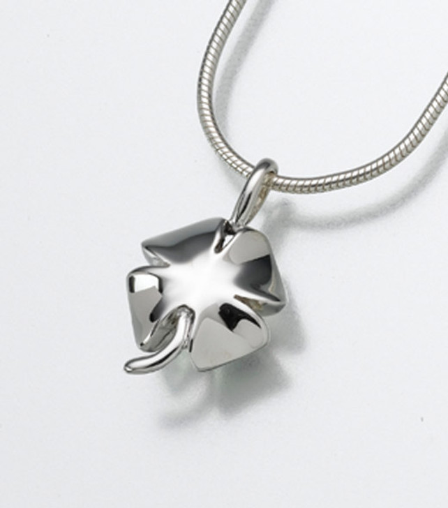 Sterling Silver Four Leaf Clover Cremation Jewelry