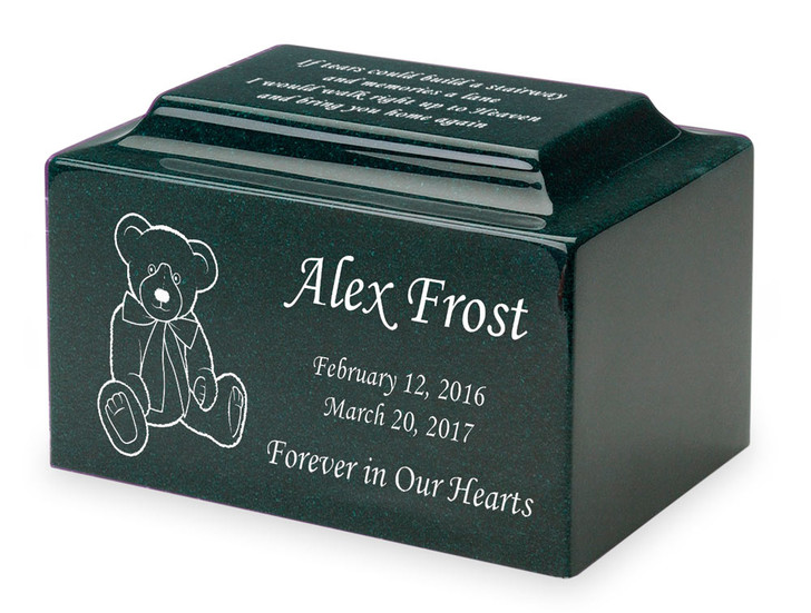 Teddy Bear Small Classic Infant or Child Cremation Urn