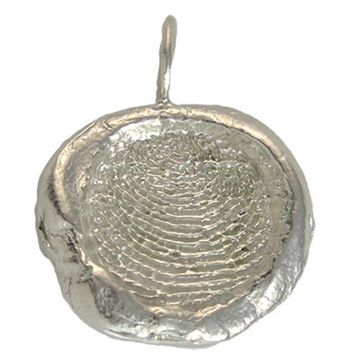 Thumbies Organics Fingerprint Sterling Silver Keepsake Memorial Pendant/Charm