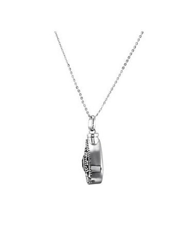 Tourmaline CZ Birthstone Teardrop Sterling Silver Cremation Jewelry Necklace