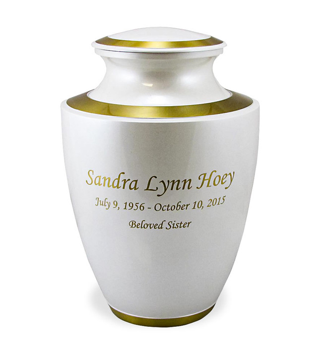 Trinity Pearl Brass Cremation Urn