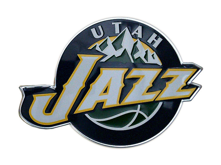 Utah Jazz Aluminum Embossed Basketball Logo Emblem