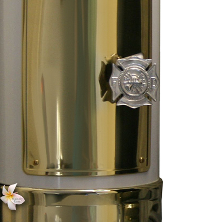 White Fire Extinguisher Firefighter Cremation Urn