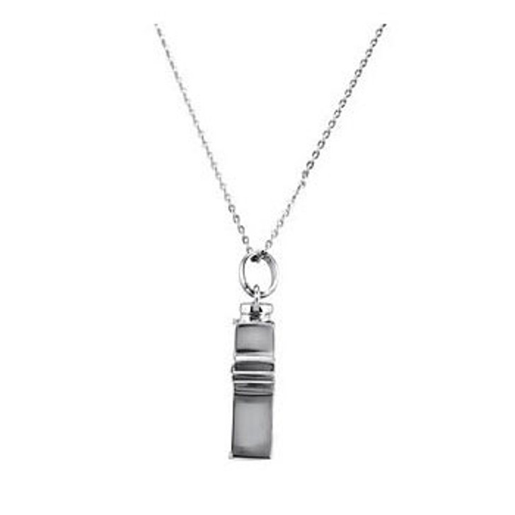 Woven Cross Sterling Silver Cremation Jewelry Necklace