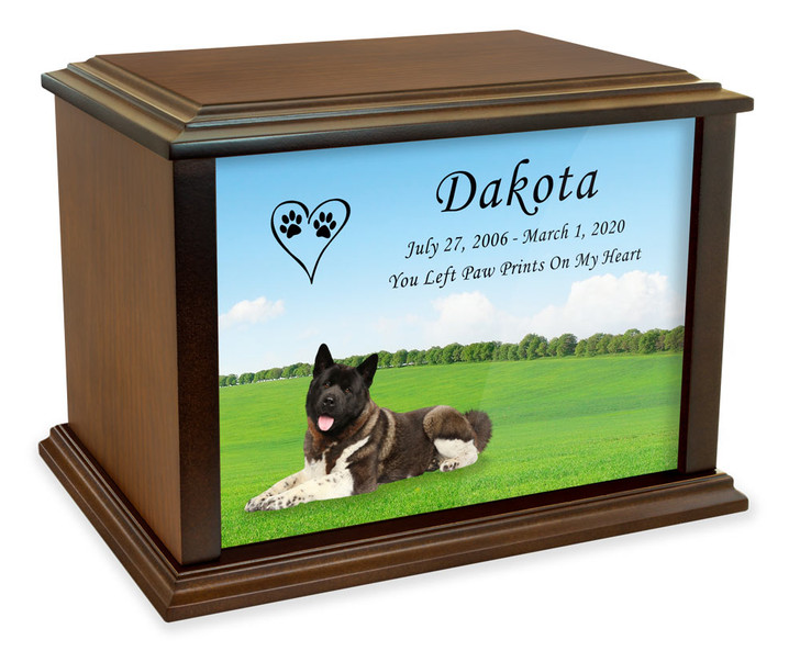Akita True Companion Dog Photo Pet Cremation Urn