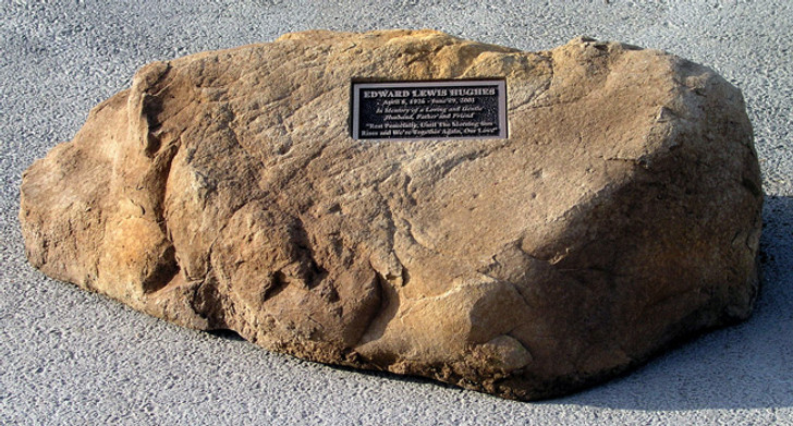 Honor Rock Monument with Bronze Plaque|Cast Stone Memorial Rock