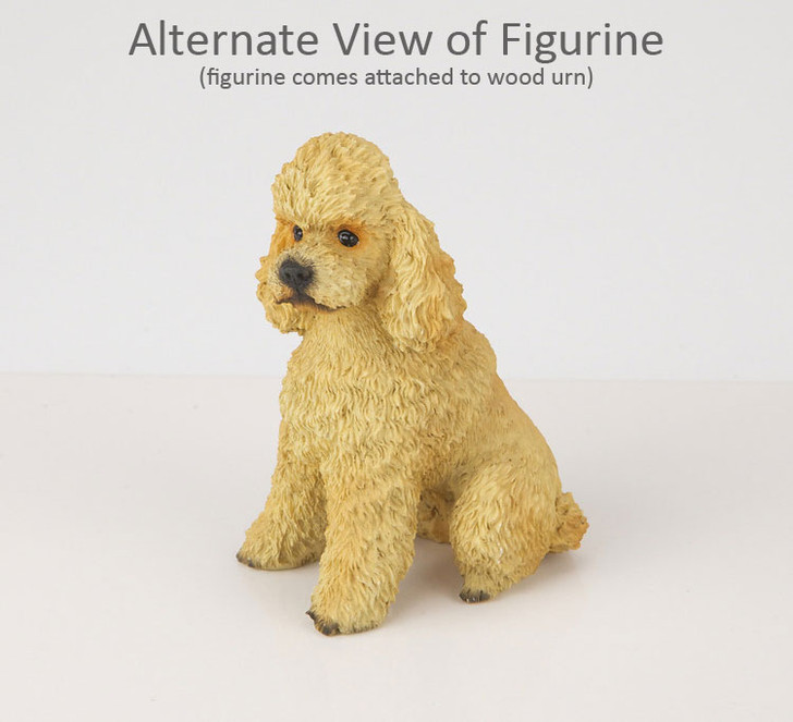 Apricot Sport Cut Poodle Dog Urn - 812