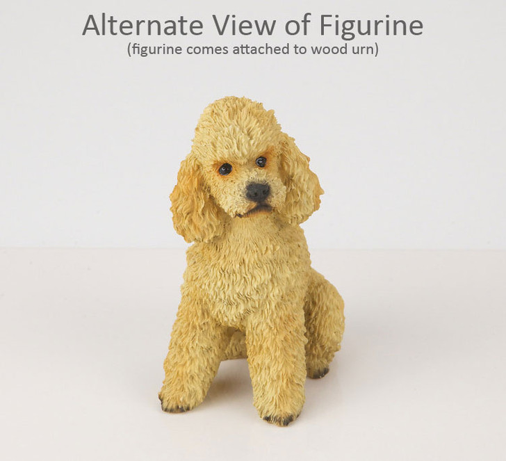 Apricot Sport Cut Poodle Dog Urn - 812