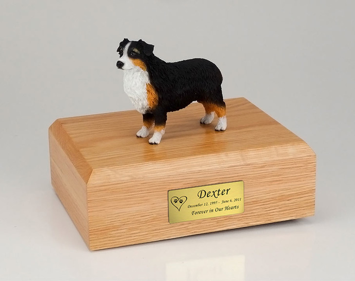 Australian Shepherd Dog Figurine Pet Cremation Urn - 536