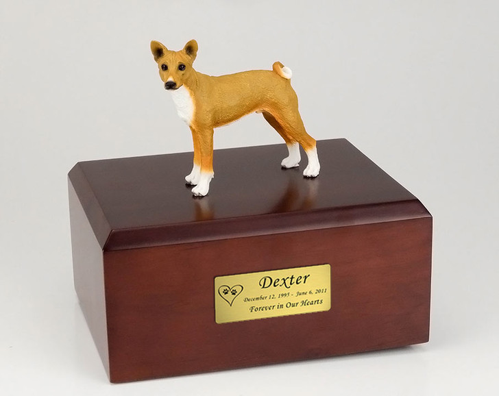 Basenji Dog Figurine Pet Cremation Urn - 542